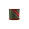 LaRibbons 4" - 2 1/2" Wired Dupioni Ribbon | Red/Dark Green Plaid Bias Cut Double-Fused Red Backing | 5 Yard Roll